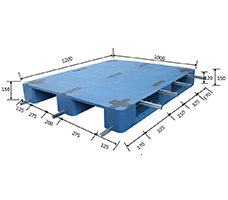 1210川字平板塑料托盤