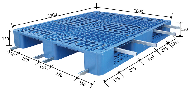 1210川字網(wǎng)格塑料托盤(pán)